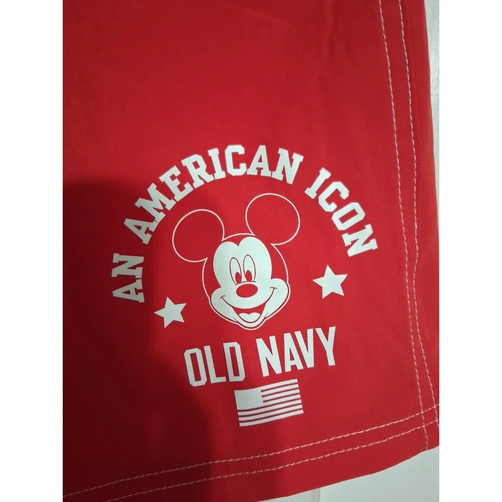 NWT Men's Old Navy X Disney Mickey Mouse Swim Trunks Shorts Size M